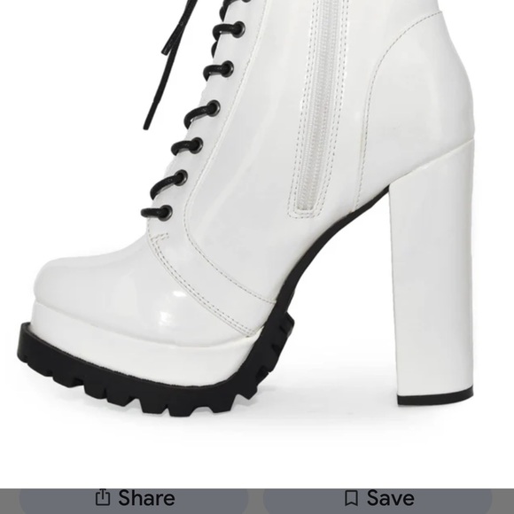 Montclair white Lace-Up Ankle Boots - Picture 4 of 4